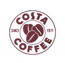 COSTA COSTACOFFEE COSTA COFFEE SINCE 19711971