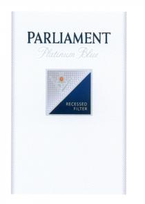 PARLIAMENT PARLIAMENT PLATINUM BLUE RECESSED FILTERFILTER
