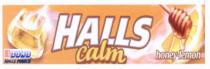 HALLS HALLS CALM HONEY LEMON POWER 1234512345