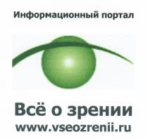 VSEOZRENII ВСЕ ВСЁ О ЗРЕНИИ WWW.VSEOZRENII.RU ИНФОРМАЦИОННЫЙ ПОРТАЛВСE ПОРТАЛ