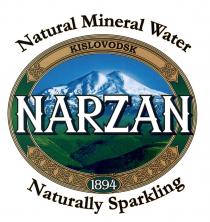 NARZAN NARZAN NATURAL MINERAL WATER KISLOVODSK 1894 NATURALLY SPARKLINGSPARKLING