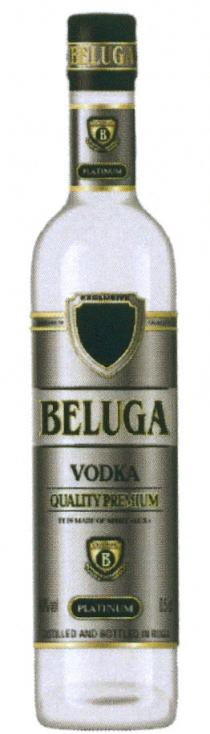 BELUGA BELUGA QUALITY PREMIUM LUX EXCLUSIVE PLATINUM VODKAVODKA