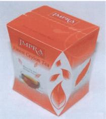 IMPRA IMPRATEA IMPRA IMPRATEA IMPERIAL TEA FINEST CEYLON TEA BLACK TEA WITH ORANGE PIECESPIECES