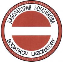 БОГАТИКОВА BOGATIKOV ЛАБОРАТОРИЯ БОГАТИКОВА BOGATIKOV LABORATORY НЕЗАВИСИМОСТЬ И ЗАКОННОСТЬ INDEPENDENCE AND LEGITIMACYLEGITIMACY