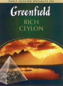 GREENFIELD RICHCEYLON CEYLON GREENFIELD RICH CEYLON FINELY SELECTED SPECIALITY TEATEA
