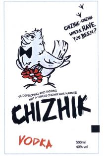 CHIZHIK CHIZHIKCHIZHIK CHIZHIK CHIZHIK-CHIZHIK WHERE HAVE YOU BEEN IN DEVELOPING AND TASTING NOT SINGLE CHIZHIK WAS HARMED VODKAVODKA