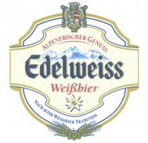 EDELWEISS ALPENFRISCHER GENUSS EDELWEISS ALPENFRISCHER GENUSS NACH ALTER WEISSBIER TRADITIONTRADITION