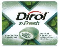 DIROL XFRESH FRESH DIROL X-FRESH КРИСТАЛЛЫ СВЕЖЕСТИ МЯТНАЯ СВЕЖЕСТЬ ЖЕВАТЕЛЬНАЯ РЕЗИНКАРЕЗИНКА