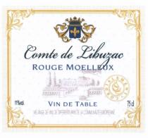 LIBUZAC COMTE DE LIBUZAC CORDIALEMENT ROUGE MOELLEUX VIN DE TABLE MELANGE VINS DIFFERENTS PAYS DE LA COMMUNAUTE EUROPEENNEEUROPEENNE