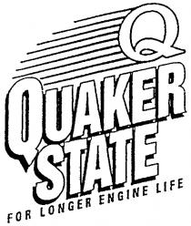 QUAKER STATE FOR LONGER ENGINE LIFE Q