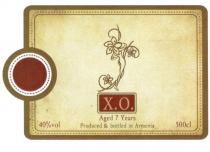 XO Х.О. ХО X.O. AGED 7 YEARS PRODUCED & BOTTLED IN ARMENIAARMENIA