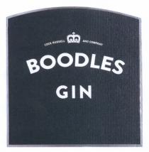 BOODLES COCKRUSSELL RUSSELL COCK BOODLES COCK RUSSELL AND COMPANY BRITISH EST 1845 GIN LONDON DRYDRY