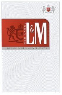 L&M LM RED LABEL INTERNATIONAL QUALITY SINCE 18721872
