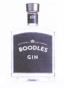 BOODLES COCK RUSSELL COCKRUSSELL BOODLES COCK RUSSELL AND COMPANY BRITISH GIN EST 1845 LONDON DRYDRY