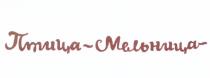 ПТИЦА - МЕЛЬНИЦА