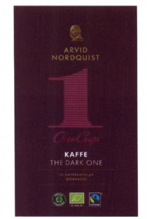 ARVID NORDQUIST HAB ONECUP ONE CUP ARVID NORDQUIST HAB 1 ONECUP KAFFE THE DARK ONE FAIRTRADE 16 KAFFEKAPSLAR MORKROST 100% CO2 COMPENSATED SE - EKO - 0101