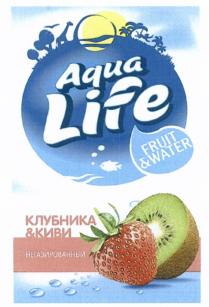 AQUALIFE AQUA LIFE FRUIT & WATER НЕГАЗИРОВАННЫЙ КЛУБНИКА & КИВИКИВИ