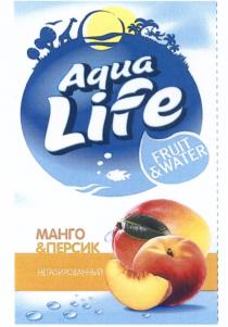 AQUALIFE AQUA LIFE FRUIT & WATER НЕГАЗИРОВАННЫЙ МАНГО & ПЕРСИКПЕРСИК