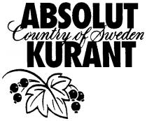 ABSOLUT KURANT COUNTRY OF SWEDEN