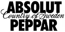 ABSOLUT PEPPAR COUNTRY OF SWEDEN