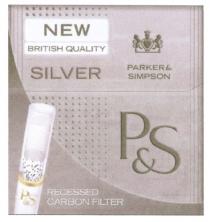 PARKER SIMPSON PS P&S PARKER & SIMPSON NEW BRITISH QUALITY SILVER RECESSED CARBON FILTERFILTER