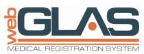 WEBGLAS GLAS WEB GLAS MEDICAL REGISTRATION SYSTEMSYSTEM