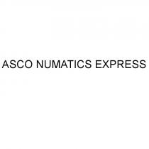 ASCONUMATICS ASCO NUMATICS ASCO NUMATICS EXPRESSEXPRESS