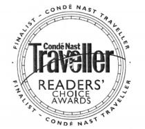 CONDENAST NAST TRAVELLER READERS TRAVELLER CONDE NAST READERS CHOICE AWARDS FINALIST - CONDE NAST TRAVELLERREADERS'