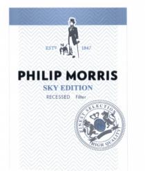 PHILIP MORRIS PHILIPMORRIS PM PHILIP MORRIS SKY EDITION RECESSED FILTER FINEST SELECTION HIGH QUALITY ESTD. 18471847