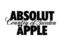 ABSOLUT APPLE COUNTRY OF SWEDENSWEDEN