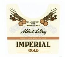 ALBERTLECOQ LECOQ COQ COQ ALBERT LECOQ IMPERIAL GOLD BY APPOINTMENT TO HIS IMPERIAL MAJESTY QUALITY LAGER WITH RICH TASTETASTE