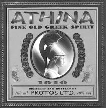 ATHINA PROTOS FINE OLD GREEK SPIRIT 1910 LTD