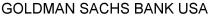 GOLDMAN SACHS GOLDMAN SACHS BANK USA