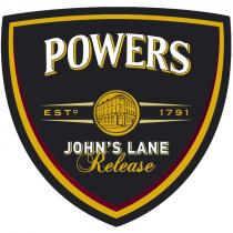 POWERS JOHNS LANE RELEASE ESTD. 1791 POWERS JOHNSLANE LANE JOHN JOHNSJOHN'S