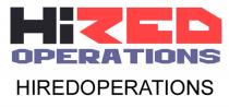 HIRED OPERATIONS HIREDOPERATIONS HIRED HIREDOPERATIONS HI REDRED