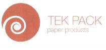 TEK PACK PAPER PRODUCTS TEKPACK TEKPACK TEK-PACKTEK-PACK