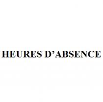HEURES DABSENCE ABSENCED'ABSENCE ABSENCE