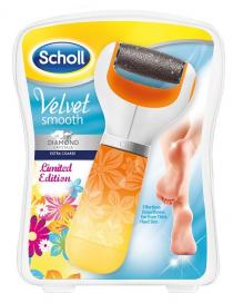 SCHOLL VELVET SMOOTH WITH DIAMOND CRYSTALS EXTRA COARSE LIMITED EDITION EFFORTLESS FOR EVEN THICK HARD SKIN SMOOTHNESS SCHOLL