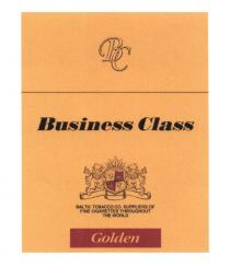 BC BUSINESS CLASS GOLDEN BALTIC TOBACCO CO. SUPPLIERS OF FINE CIGARETTES THROUGHOUT THE WORLDWORLD