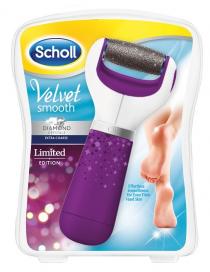 SCHOLL VELVET SMOOTH WITH DIAMOND CRYSTALS EXTRA COARSE LIMITED EDITION EFFORTLESS FOR EVEN THICK HARD SKIN SMOOTHNESS SCHOLL