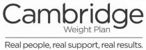 CAMBRIDGE WEIGHT PLAN REAL PEOPLE REAL SUPPORT REAL RESULTSRESULTS