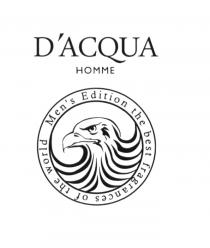 DACQUA HOMME MENS EDITION THE BEST FRAGRANCES OF THE WORLD DACQUA ACQUA DACQUA ACQUA MEN MENSD'ACQUA MEN'S