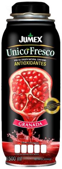 JUMEX GRANADA UNICO FRESCO POR SU ORIGEN NATURAL CONTIENE ANTIOXIDANTES PREMIUM CALIDAD NECTAR DE GRANADA JUMEX