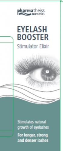 PHARMATHEISS COSMETICS EYELASH BOOSTER STIMULATOR ELIXIR STIMULATES NATURAL GROWTH OF EYELASHES FOR LONGER STRONG AND DENSER LASHES PHARMATHEISS THEISS PHARMACOS PHARMA THEISS PHARMACOS COS METICSMETICS