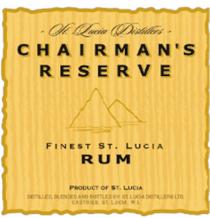 ST. LUCIA DISTILLERS CHAIRMANS RESERVE RUM FINEST ST.LUCIA PRODUCT OF ST. LUCIA LUCIA CHAIRMAN CHAIRMANS SANTALUCIA CHAIRMAN CHAIRMANSCHAIRMAN'S