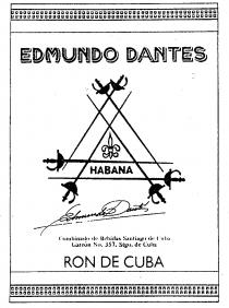 EDMUNDO DANTES RON CUBA HABANA