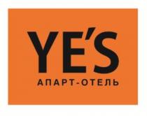 YES АПАРТ-ОТЕЛЬ YES YE YES АПАРТОТЕЛЬ АПАРТYE'S АПАРТ