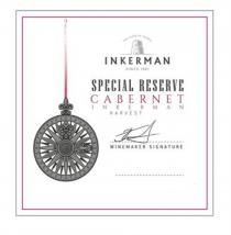 THE TASTE OF CRIMEA INKERMAN SPECIAL RESERVE CABERNET HARVEST WINEMAKER SIGNATURE SINCE 1961 WOES INKERMAN CABERNET OESWOESW