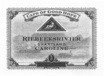 RIEBEEKSRIVIER SWARTLAND CAROLINE CAPE OF GOOD HOPE POSTAGE ONE SHILLING RIEBEEKSRIVIER RIEBEEKS RIVIERRIVIER