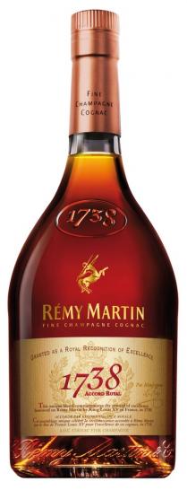 REMY MARTIN FINE CHAMPAGNE COGNAC GRANTED AS A ROYAL RECOGNITION OF EXCELLENCE 1738 ACCORD ROYAL ACCORDE PAR RECONNAISSANCE ROYALE A.O.C. COGNAC FINE CHAMPAGNE MONSEIGNEUR KING LOUIS XV OF FRANCE LE ROI DE FRANCE LOUIS XV REMYMARTIN REMY MARTIN